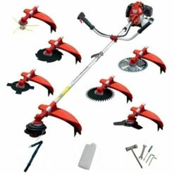 Débroussailleuse Thermique 7 En 1 - 2 Temps 65cc 4,9cv - Powerground Pro Series