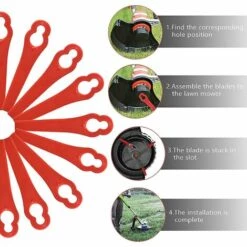 Lames En Plastique De Rechange,100 Pièces Lames De Coupe En Plastique Lame De Tondeuse En Plastique Débroussailleuse à Couteau En Plastique, Pour Jardin Et Pelouse Coupe Bordures,Starlight 9 Lames En Plastique De Rechange,100 Pièces Lames De Coupe En Plastique Lame De Tondeuse En Plastique Débroussailleuse à Couteau En Plastique, Pour Jardin Et Pelouse Coupe Bordures,Starlight -Débroussailleuse Soldes Magasin 54459869 3
