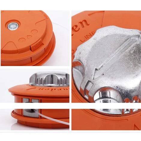 Tête De Coupe M10 X 1,25 à Gauche Avec Pointe Automatique - Tête De Débroussailleuse à Double Fil - Bobine De Fil En Nylon Pour Débroussailleuse à Essence,Starlight 5 Tête De Coupe M10 X 1,25 à Gauche Avec Pointe Automatique - Tête De Débroussailleuse à Double Fil - Bobine De Fil En Nylon Pour Débroussailleuse à Essence,Starlight – Image 3