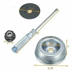 TINOR Brosse Anti-mauvaises Herbes En Nylon - Brosse Ronde Universelle Pour Débroussailleuse - Outils De Jardin Durables - 200 Mm X 25,4 Mm -Débroussailleuse Soldes Magasin 54497276 4