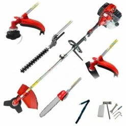 Débroussailleuse Multifonction Thermique 5 En 1 - 2 Temps 52cc 2cv - Powerground Pro Série