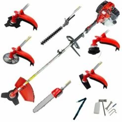 Débroussailleuse Multifonction Thermique 7 En 1 - 2 Temps 52cc 2cv - Powerground Pro Série