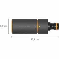 FISKARS® Fiskars Pistolet D'Arrosage, Réglable En Continu, Pistolet SoftGrip, Taille Universelle, 10,7 Cm, Ø 3,6 Cm, 59 G, Noir/Orange, 1027088
