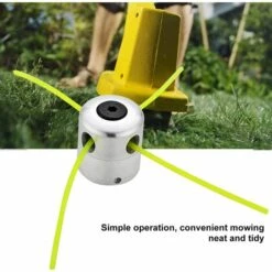 REGALOS Tête De Débroussailleuse Universelle Aluminium Fils Tête Coupe-bordure Tête Double Fil Bobine Tête Fil Nylon Pour Tondeuse, 1 Têtes De Fil + 4 Fils -Débroussailleuse Soldes Magasin 54959948 3