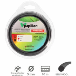 AFT Débroussailleuse Fil Nylon Et Aluminium Ronde Professionnelle Ø 3.0 Mm. Rouler 10 Mètres. Fil De Nylon Couper L'herbe, Le Jardi