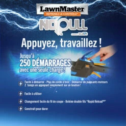 Débroussailleuse Thermique 26cc Avec Démarrage électrique - Lawnmaster -Débroussailleuse Soldes Magasin 55481894 2
