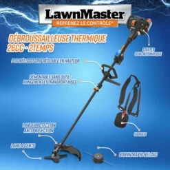 Débroussailleuse Thermique 26cc Avec Démarrage électrique - Lawnmaster -Débroussailleuse Soldes Magasin 55481894 3
