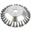 8 Pouces Tête Brosse Désherbage, Brosse De Roue De Fil D'acier Universel Métal Fixation De Débroussailleuse 25,4MM X 190MM, 1Pcs，Fontainebleau -Débroussailleuse Soldes Magasin 55490016 1
