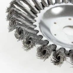 8 Pouces Tête Brosse Désherbage, Brosse De Roue De Fil D'acier Universel Métal Fixation De Débroussailleuse 25,4MM X 190MM, 1Pcs，Fontainebleau -Débroussailleuse Soldes Magasin 55490016 3