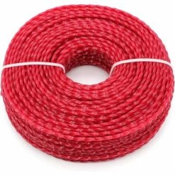 Fil Coupe Bordure Universel, Ligne De Trimmer Strimmer En Nylon 3.0 Mm, Fil En Nylon Débroussailleuse Robuste Pour Bosse Tête Tondeuse À Gazon De Jardinage,Twist, 3mmx60m,Fontainebleau