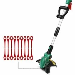 Lot De 50 Lames De Rechange Compatibles Avec Florabest Coupe Bordure LIDL FRTA 20 A1,FAT 18B2, FAT 18B3, Accessoire Pour Débroussailleuse Fontainebleau 50Pcs Rouge -Débroussailleuse Soldes Magasin 55567533 5