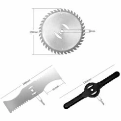 ASUPERMALL 21V 1500mAh Tondeuse à Gazon Sans Fil à Main Télescopique, Coupe-herbe Multifonction Au Lithium, Débroussailleuse électrique, Avec Lame En Plastique, Lame De Scie Circulaire, 2 Batteries - 2 Batteries -Débroussailleuse Soldes Magasin 55568633 5