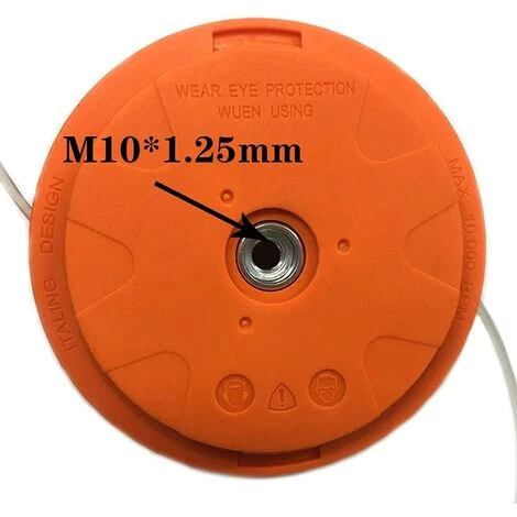 BARES Tête De Fil Pour Débroussailleuse, Bobine De Fil, Accessoire M10 X 1,25 Mm, Tête En Aluminium épaisse, Sans Démontage 4 BARES Tête De Fil Pour Débroussailleuse, Bobine De Fil, Accessoire M10 X 1,25 Mm, Tête En Aluminium épaisse, Sans Démontage – Image 2