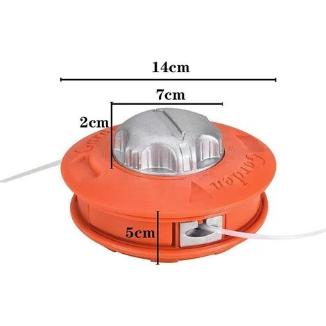 BARES Tête De Fil Pour Débroussailleuse, Bobine De Fil, Accessoire M10 X 1,25 Mm, Tête En Aluminium épaisse, Sans Démontage 5 BARES Tête De Fil Pour Débroussailleuse, Bobine De Fil, Accessoire M10 X 1,25 Mm, Tête En Aluminium épaisse, Sans Démontage – Image 3