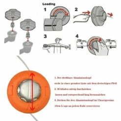 BARES Tête De Fil Pour Débroussailleuse, Bobine De Fil, Accessoire M10 X 1,25 Mm, Tête En Aluminium épaisse, Sans Démontage 11 BARES Tête De Fil Pour Débroussailleuse, Bobine De Fil, Accessoire M10 X 1,25 Mm, Tête En Aluminium épaisse, Sans Démontage -Débroussailleuse Soldes Magasin 55635635 5