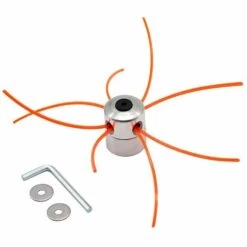 HKLFFJA Aluminium Fils Tête Coupe-bordure Tête Double Fil Bobine Tête Fil Nylon Pour Débroussailleuse à Essence Tondeuse à Gazon