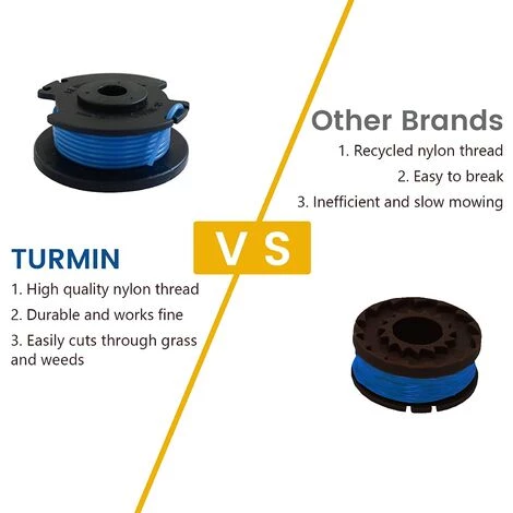 HKLFFJA 10 Paquets Bobine De Rechange Pour Coupe-bordure De Ligne 0,065 Pouce Pour Ryobi 18v 24v 40v, Compatible Avec Ryobi One + AC14RL3A, Coupe-fil Sans Fil Line 11ft, 8 Bobines + 2 Capuchons De Coupe 5 HKLFFJA 10 Paquets Bobine De Rechange Pour Coupe-bordure De Ligne 0,065 Pouce Pour Ryobi 18v 24v 40v, Compatible Avec Ryobi One + AC14RL3A, Coupe-fil Sans Fil Line 11ft, 8 Bobines + 2 Capuchons De Coupe – Image 3