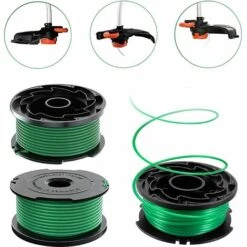 HKLFFJA BLACK+DECKER Bobine De Rechange SF-080 Bobine De Remplacement à Alimentation Automatique Pour Bobine De Fil Black And Decker Single Line (4pcs) -Débroussailleuse Soldes Magasin 55842926 4