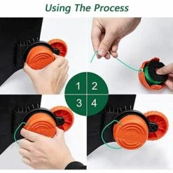 HKLFFJA BLACK+DECKER Bobine De Rechange SF-080 Bobine De Remplacement à Alimentation Automatique Pour Bobine De Fil Black And Decker Single Line (4pcs) -Débroussailleuse Soldes Magasin 55842926 5