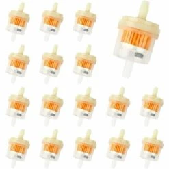 DECKON Filtre A Essence, 20 Pcs Filtre à Carburant Moto Sont Utilisés Pour Éliminer Les Impuretés Dans L'essence, Carburant Rapide De Filtre à Essence Convient Aux Motos Tondeuses à Gazon Tracteurs à Gazon