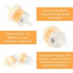 DECKON Filtre A Essence, 20 Pcs Filtre à Carburant Moto Sont Utilisés Pour Éliminer Les Impuretés Dans L'essence, Carburant Rapide De Filtre à Essence Convient Aux Motos Tondeuses à Gazon Tracteurs à Gazon -Débroussailleuse Soldes Magasin 56106308 4