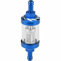 DECKON Remplacement De Fil De Filtre à Essence 8mm En Verre De Gaz En Métal Pour La Moto(Bleu)