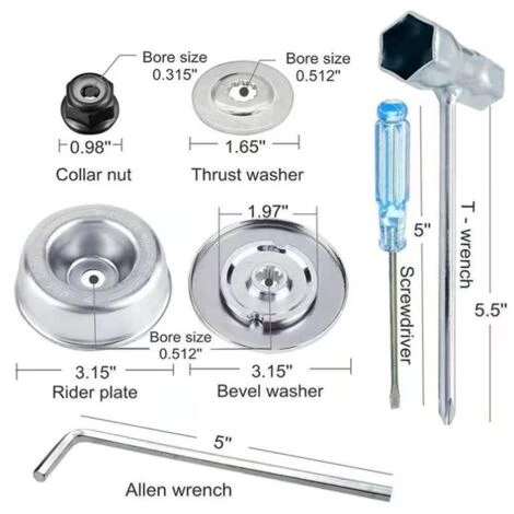 LUCKY-88 Accessoires De Tondeuse à Gazon De Tête De Désherbage De Fil Torsadé De Type Bol De Fil Torsadé De Jardin (disque De Fil De 6 Pouces) 4 LUCKY-88 Accessoires De Tondeuse à Gazon De Tête De Désherbage De Fil Torsadé De Type Bol De Fil Torsadé De Jardin (disque De Fil De 6 Pouces) – Image 2