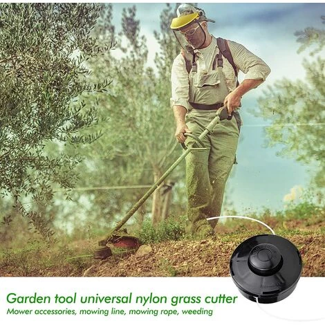 ZHUOXUAN Lot De 2 Têtes De Tondeuse à Gazon Universelles A6481 En Nylon Pour Tondeuse à Bobine De Rechange M10 X 1,25 Pour Tondeuses à Gazon à Essence 5 ZHUOXUAN Lot De 2 Têtes De Tondeuse à Gazon Universelles A6481 En Nylon Pour Tondeuse à Bobine De Rechange M10 X 1,25 Pour Tondeuses à Gazon à Essence – Image 3