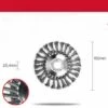ZHUOXUAN Tête Brosse Désherbage, Brosse De Roue De Fil D'acier Universel Métal De Débroussailleuse 6 Pouces