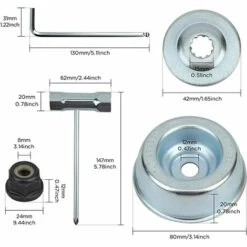 GUAZHUNIFR Kit Ecrou Tete Debroussailleuse Universelle, Pour Débroussailleuse Thermique, Stihl, Echo, Ryobi Tete.Gu.B/bon -Débroussailleuse Soldes Magasin 56812315 2