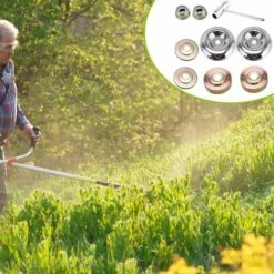 GUAZHUNIFR 9 Pièces Kit Ecrou Tete Debroussailleuse,Lame En Métal De Vitesses Universelle De Tondeuse,Débroussailleuse En Métal Accessoires,Pour Sylviculture Débroussailleuse Jardin Tondeuse à Gazon.Gu.B/bon -Débroussailleuse Soldes Magasin 56812325 2