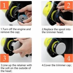 HKLFFJA 8 Paquets Bobine De Rechange Pour Coupe-bordure De Ligne 0,065 Pouce Pour Ryobi 18v 24v 40v, Compatible Avec Ryobi One + AC14RL3A, Coupe-fil Sans Fil Line 11ft, 8 Bobines + 2 Capuchons De Coupe 11 HKLFFJA 8 Paquets Bobine De Rechange Pour Coupe-bordure De Ligne 0,065 Pouce Pour Ryobi 18v 24v 40v, Compatible Avec Ryobi One + AC14RL3A, Coupe-fil Sans Fil Line 11ft, 8 Bobines + 2 Capuchons De Coupe -Débroussailleuse Soldes Magasin 57020546 5