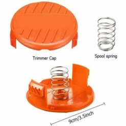 HKLFFJA Liuer 6PCS Bobine De Remplacement à Alimentation Automatique, Compris 5 Paquets Bobines De Remplacement Et 1 Paquet Capuchon Compatible Avec Black Et Decker Af-100(1.65mm*45m) -Débroussailleuse Soldes Magasin 57121631 3