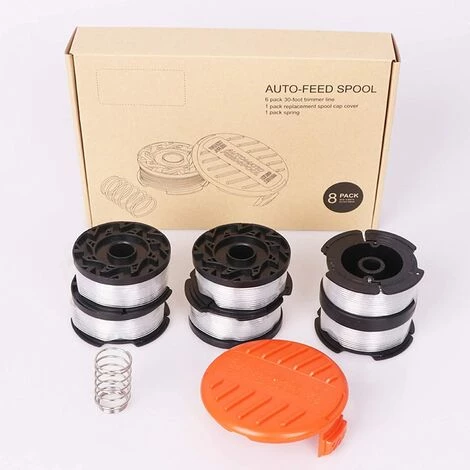 HKLFFJA Black + Decker Bobines De Fil Reflex Bobine Fil DéBroussailleuse Bobine Reflex Transparent 6 Bobines 1 Couvercle De Bobine 1 Ressort 6 HKLFFJA Black + Decker Bobines De Fil Reflex Bobine Fil DéBroussailleuse Bobine Reflex Transparent 6 Bobines 1 Couvercle De Bobine 1 Ressort – Image 4