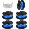 HKLFFJA 6PCS Bobines De Fil à Alimentation Automatique Pour Débroussailleuse Ryobi One + AC14RL3A-18V 24V 40V Ryobi Bobines De Fil Pour Coupe-Bordure(1.65mm*16m) -Débroussailleuse Soldes Magasin 57121752 1