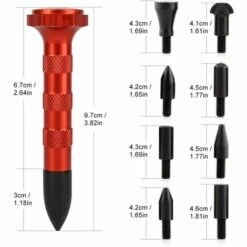 QERSTA Robinet à Enduire Outil Réparation Paintless Dent Hail Retrait Outils W/9 Têtes Pour Automatique Pdr 8 QERSTA Robinet à Enduire Outil Réparation Paintless Dent Hail Retrait Outils W/9 Têtes Pour Automatique Pdr -Débroussailleuse Soldes Magasin 57136433 2