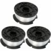 FONTAINEBLEAU Accessoires De Tondeuse à Gazon, Bobine Et Ligne De Ligne De Remise En Ligne De Remaniement Des Aliments Automobiles Compatibles Avec Black Decker AF-100-3ZP Fonepro 3Pcs -Débroussailleuse Soldes Magasin 57582088 1