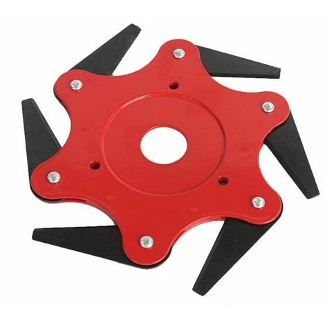 DENUOTOP Tête De Débroussailleuse Tête De Tondeuse Débroussailleuse Tête De Tondeuse à Gazon D'extérieur Tête De Tondeuse à Rasoir En Acier 65Mn, 6 Dents 3 DENUOTOP Tête De Débroussailleuse Tête De Tondeuse Débroussailleuse Tête De Tondeuse à Gazon D'extérieur Tête De Tondeuse à Rasoir En Acier 65Mn, 6 Dents