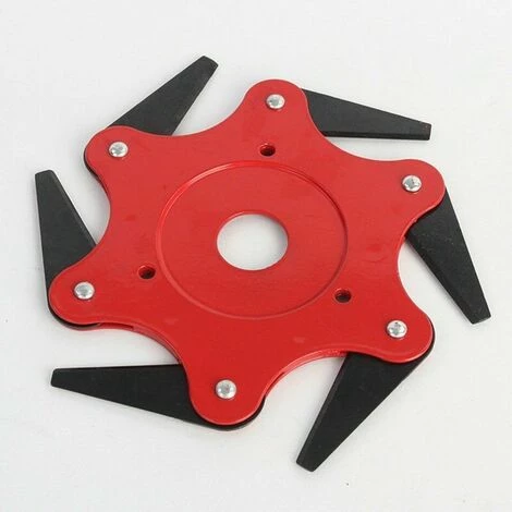 DENUOTOP Tête De Débroussailleuse Tête De Tondeuse Débroussailleuse Tête De Tondeuse à Gazon D'extérieur Tête De Tondeuse à Rasoir En Acier 65Mn, 6 Dents 4 DENUOTOP Tête De Débroussailleuse Tête De Tondeuse Débroussailleuse Tête De Tondeuse à Gazon D'extérieur Tête De Tondeuse à Rasoir En Acier 65Mn, 6 Dents – Image 2