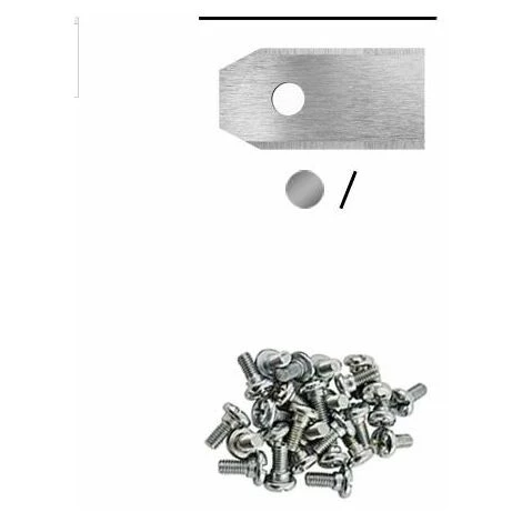 DENUOTOP Tête De Débroussailleuse 45 X Lames De Couteau En Titane Pour Toutes Les Tondeuses Robotiques Husqvarn/Automower/ Yardforce/Gardena (3g-0.75mm) Avec 45 Vis,argenté 3 DENUOTOP Tête De Débroussailleuse 45 X Lames De Couteau En Titane Pour Toutes Les Tondeuses Robotiques Husqvarn/Automower/ Yardforce/Gardena (3g-0.75mm) Avec 45 Vis,argenté