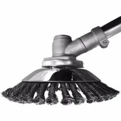ABCRITAL Brosse De Débroussailleuse À Gazon,Tête De Tondeuse À Fil Avec Roue En Fil D'Acier Solide, Brosse À Désherber Ronde En Métal,Outil Multifonctionnel D'Élimination Des Mauvaises Herbes(6 Pouces) -Débroussailleuse Soldes Magasin 57637677 5