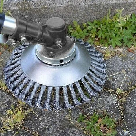 TINOR 8 Pouces/200mm Tête De Débroussailleuse Conique En Fil Acier Massif De Fer Noué Gazon Tête Coupe Brosse Tondeuse Gazon Acier Tête Accessoires De Tondeuse Pour Les Coupe-bordures Tondeuses à Gazon 3 TINOR 8 Pouces/200mm Tête De Débroussailleuse Conique En Fil Acier Massif De Fer Noué Gazon Tête Coupe Brosse Tondeuse Gazon Acier Tête Accessoires De Tondeuse Pour Les Coupe-bordures Tondeuses à Gazon