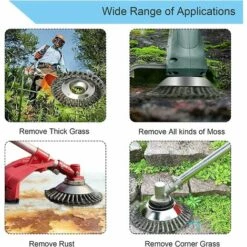 TINOR 8 Pouces/200mm Tête De Débroussailleuse Conique En Fil Acier Massif De Fer Noué Gazon Tête Coupe Brosse Tondeuse Gazon Acier Tête Accessoires De Tondeuse Pour Les Coupe-bordures Tondeuses à Gazon 11 TINOR 8 Pouces/200mm Tête De Débroussailleuse Conique En Fil Acier Massif De Fer Noué Gazon Tête Coupe Brosse Tondeuse Gazon Acier Tête Accessoires De Tondeuse Pour Les Coupe-bordures Tondeuses à Gazon -Débroussailleuse Soldes Magasin 57911436 5