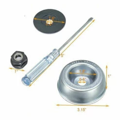FONTAINEBLEAU Kit De Maintenance D'accessoires Pour Adaptateur Tondeuse à Gazon Pour Stihl Rondelle De Butée, Plaque De Support, écrou De Collier Tournevis De Maintenance Kit Fixation De L'adaptateur De Lame, 4 Pcs, Fonepro -Débroussailleuse Soldes Magasin 58250760 2