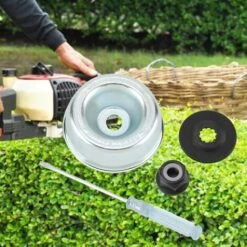 FONTAINEBLEAU Kit De Maintenance D'accessoires Pour Adaptateur Tondeuse à Gazon Pour Stihl Rondelle De Butée, Plaque De Support, écrou De Collier Tournevis De Maintenance Kit Fixation De L'adaptateur De Lame, 4 Pcs, Fonepro -Débroussailleuse Soldes Magasin 58250760 3