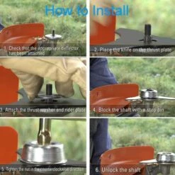 FONTAINEBLEAU Kit De Maintenance D'accessoires Pour Adaptateur Tondeuse à Gazon Pour Stihl Rondelle De Butée, Plaque De Support, écrou De Collier Tournevis De Maintenance Kit Fixation De L'adaptateur De Lame, 4 Pcs, Fonepro -Débroussailleuse Soldes Magasin 58250760 5