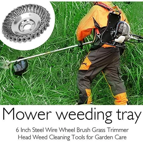 REGALI Tête De Coupe Conique En Fil Métallique Noué Pour Tondeuse à Gazon, Bac De Désherbage Pour Débroussailleuse - 150 Mm 7 REGALI Tête De Coupe Conique En Fil Métallique Noué Pour Tondeuse à Gazon, Bac De Désherbage Pour Débroussailleuse - 150 Mm – Image 5