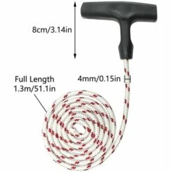 GRID COOL Starter Handle Lawn Mower Recoil Starter Rope With 3 Pieces Starter Handle Cord Mower Accessories -Débroussailleuse Soldes Magasin 58349481 2