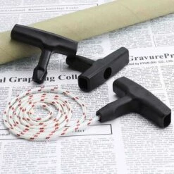 GRID COOL Starter Handle Lawn Mower Recoil Starter Rope With 3 Pieces Starter Handle Cord Mower Accessories -Débroussailleuse Soldes Magasin 58349481 4