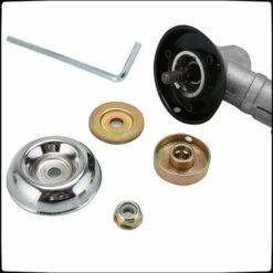 AOUGO 5pcs Kit De Fixation D'écrou De Lame D'engrenage En Métal De Rechange Avec Boulons à Tête à Six Pans Creux Pour Débroussailleuse Débroussailleuse Kit De Fixation D'écrou Universel M10 Accessoires, Pour Tondeuse à Gazon Débroussailleuse -Débroussailleuse Soldes Magasin 58574306 3
